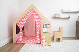 Flair | Indoor Wooden Playhouse with Desk, Chair & Chalkboard for Toddlers and Kids