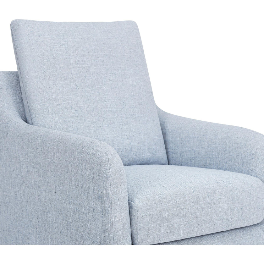Reese Eco-Linen Slip Cover Swivel Glider