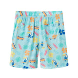 Boys Synthetic Viscose Matching Set | Aqua beach