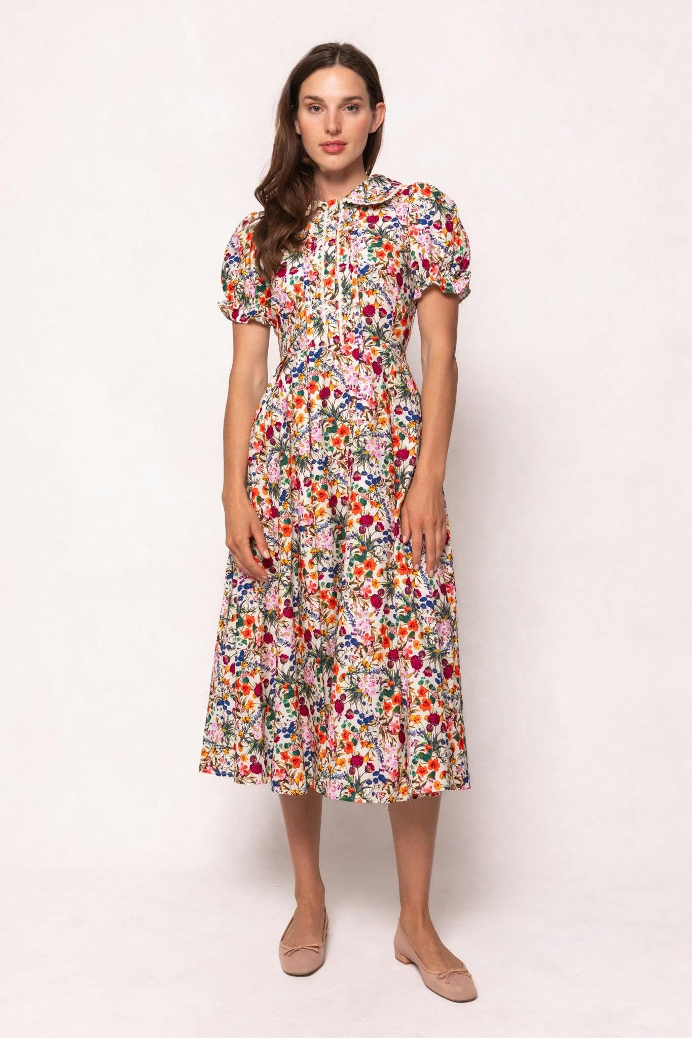 Sophia Dress in Multicolor Floral