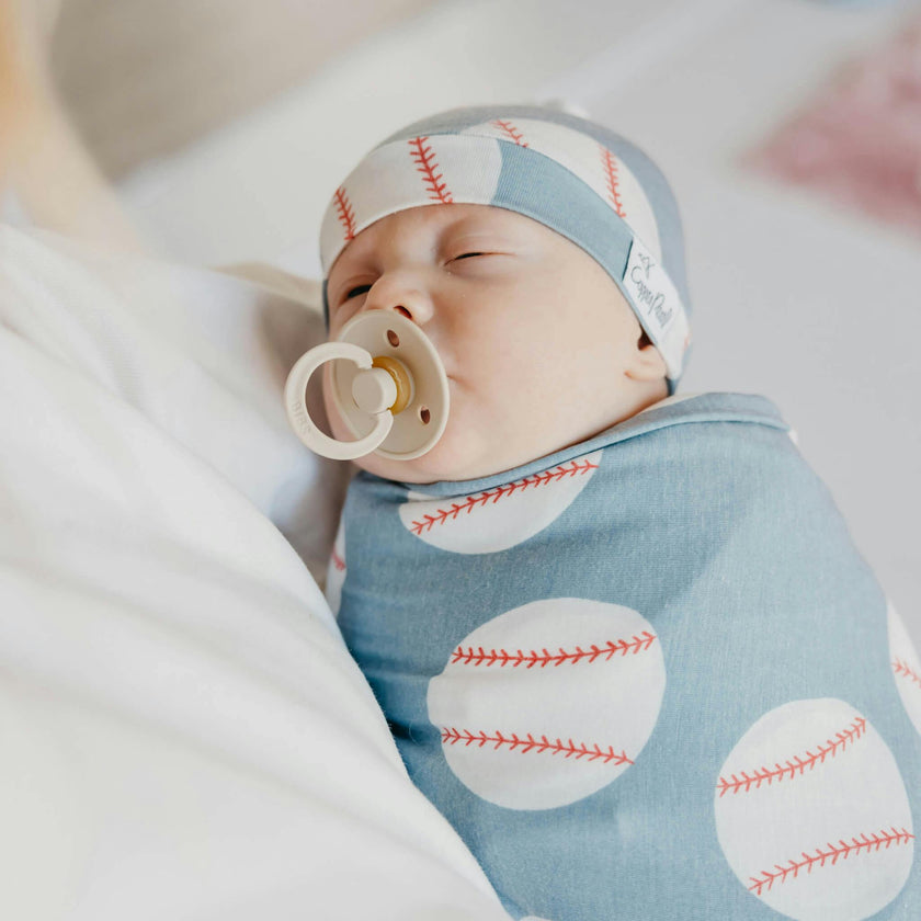 Knit Swaddle Blanket - Slugger
