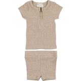 Soft Ribbed Short Set