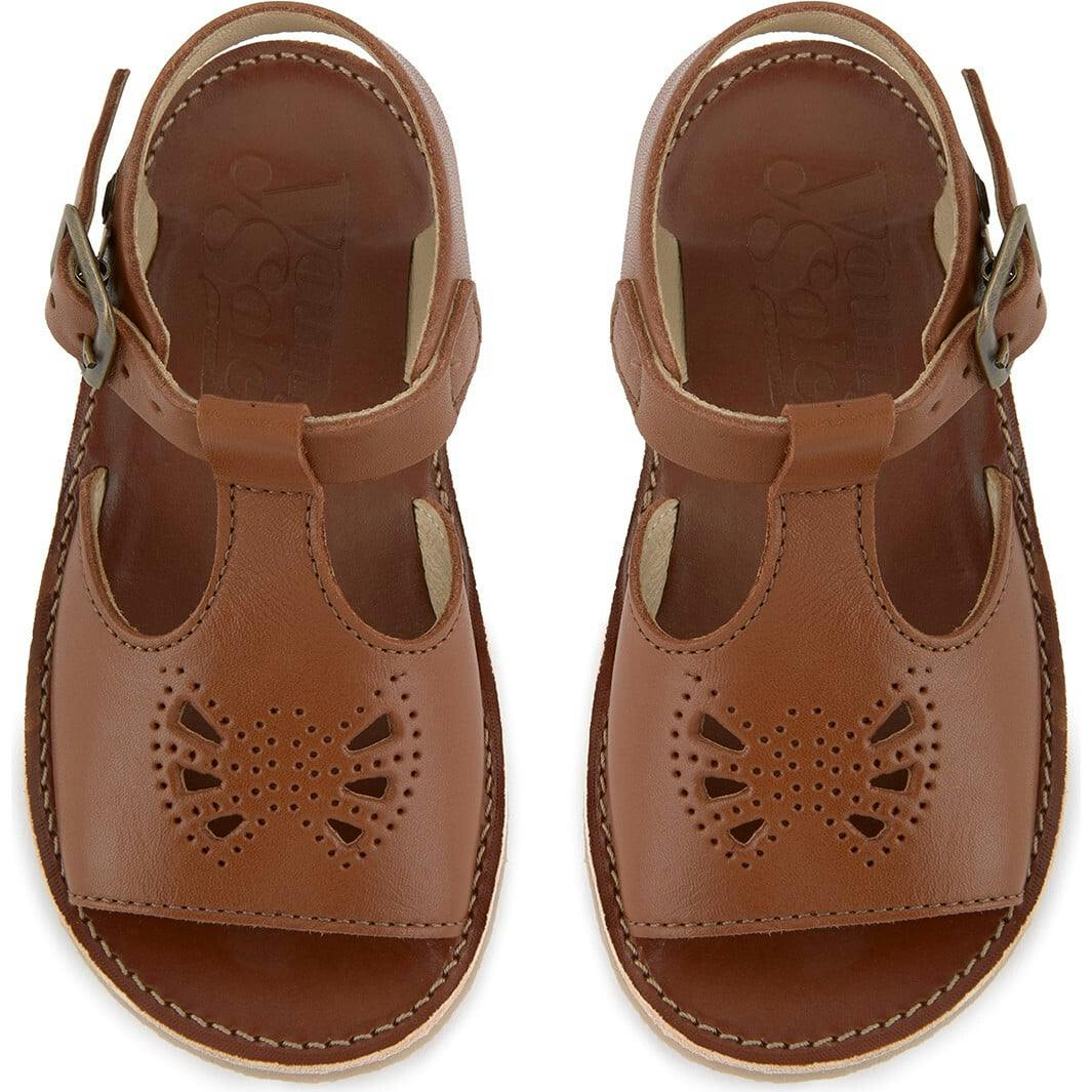 Belle T-Bar Sandal, Brown