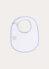 Audrey Toile Scallop Edge Lined Bib