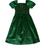 Mini Cassie Dress in Green Taffeta