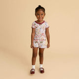 Kristiana Lettuce Edge Top Short Set