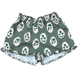 Girls Alcott Ruffle Short in Intaglio Green