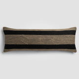 Jute Balance Brown Textured Lumbar Pillow