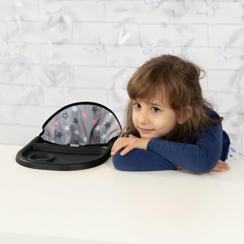 Bayer Design Dolls: Table Seat - Grey, Pink, Stars