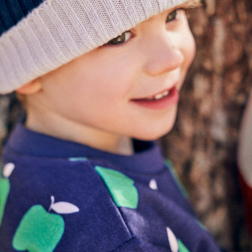 Recycled Cotton Green Apple Kid Sweatshirt