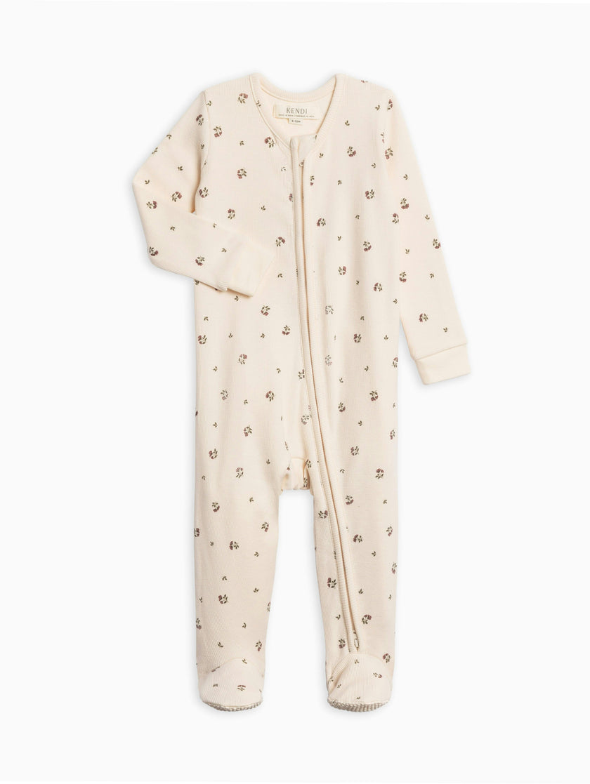Kit Ribbed Zipper Sleeper