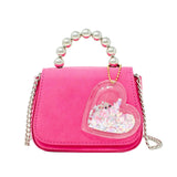 Tiny Metal Pearl Handle Handbag