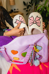 Nylon Duffel Bag w/ Assorted Patches