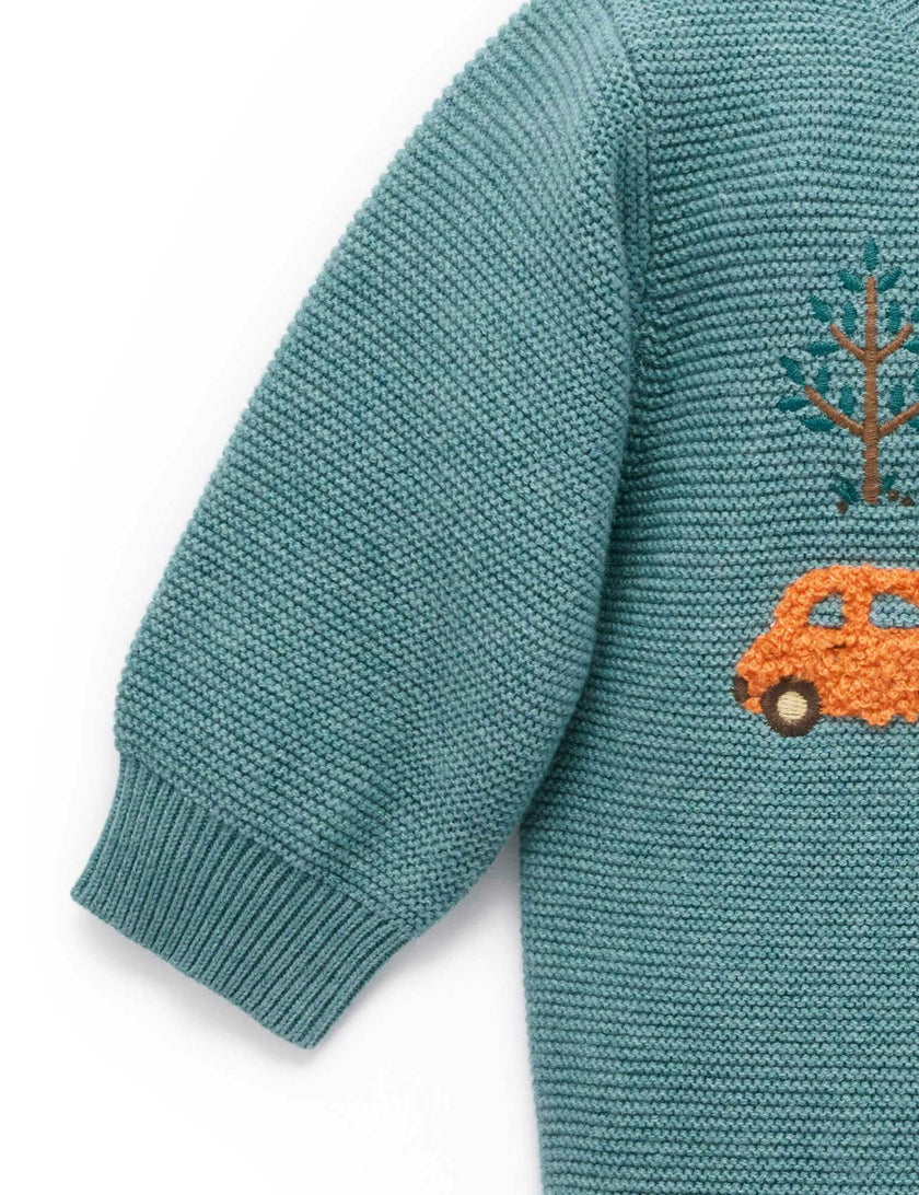 Woodland Jumper Duck Egg Melange