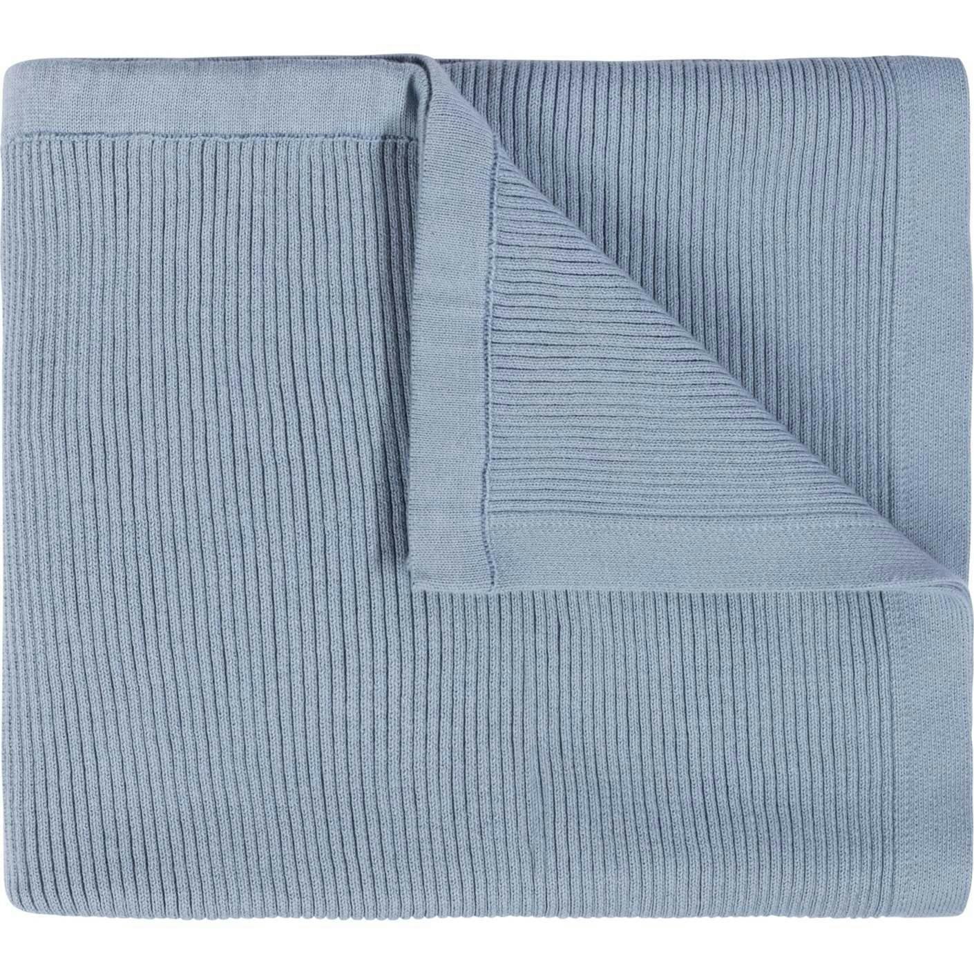Ribbed Knit Blanket Ecru