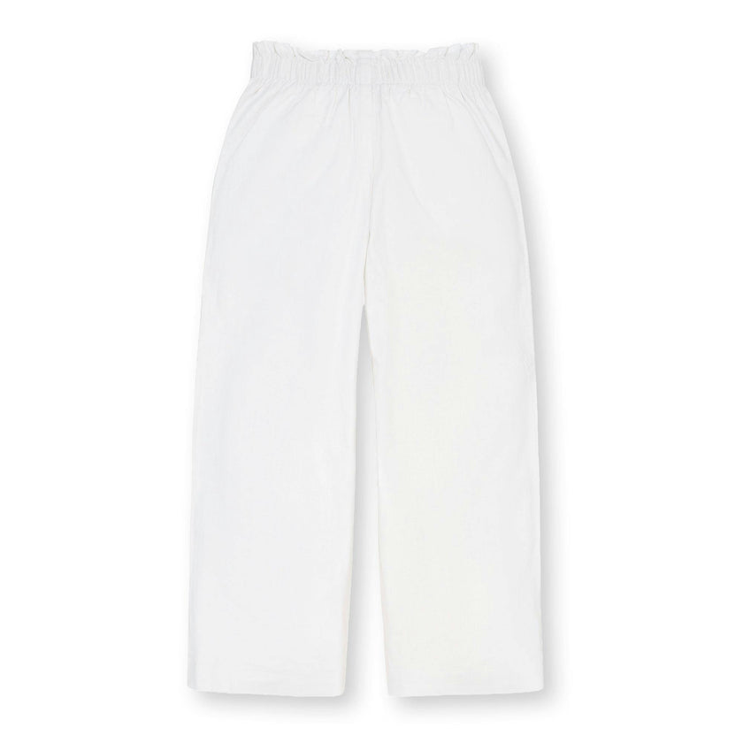 Linen Paper Bag Tie-Waist Pant
