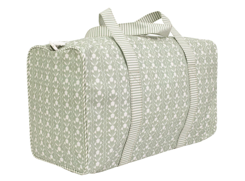 The Duffle Bag in Sage Floral