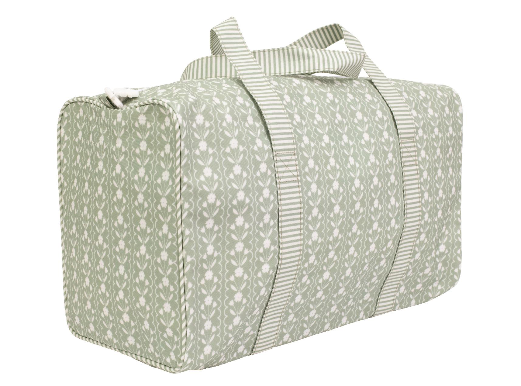 The Duffle Bag in Sage Floral