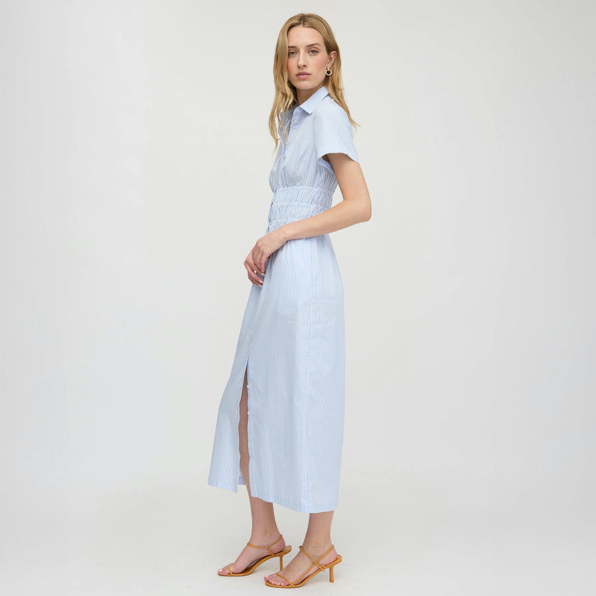The Jamie Nap Dress - Blue/White Stripe