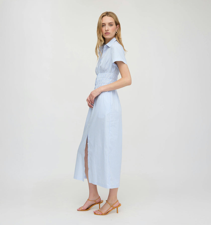 The Jamie Nap Dress - Blue/White Stripe