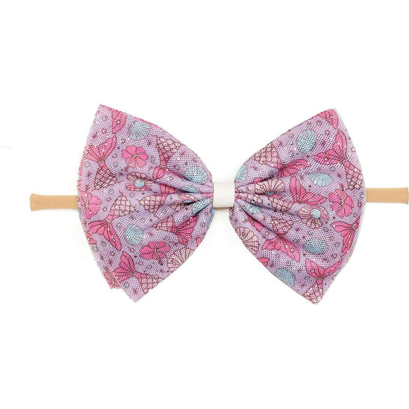 Mermaid Splash Tulle Bow Baby Headband