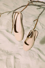 Ester Square Cap Toes Sling Back Sandals