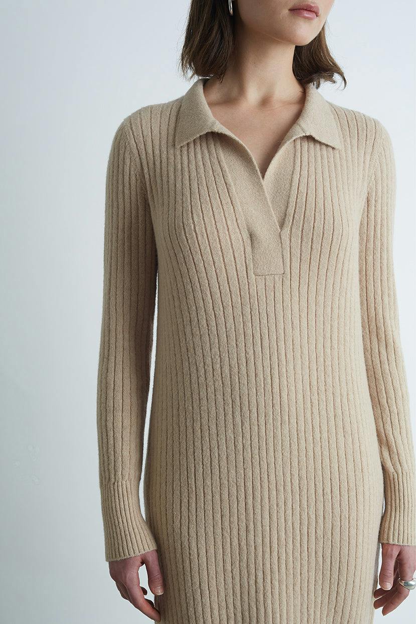 EDEN DRESS | PALE CAMEL