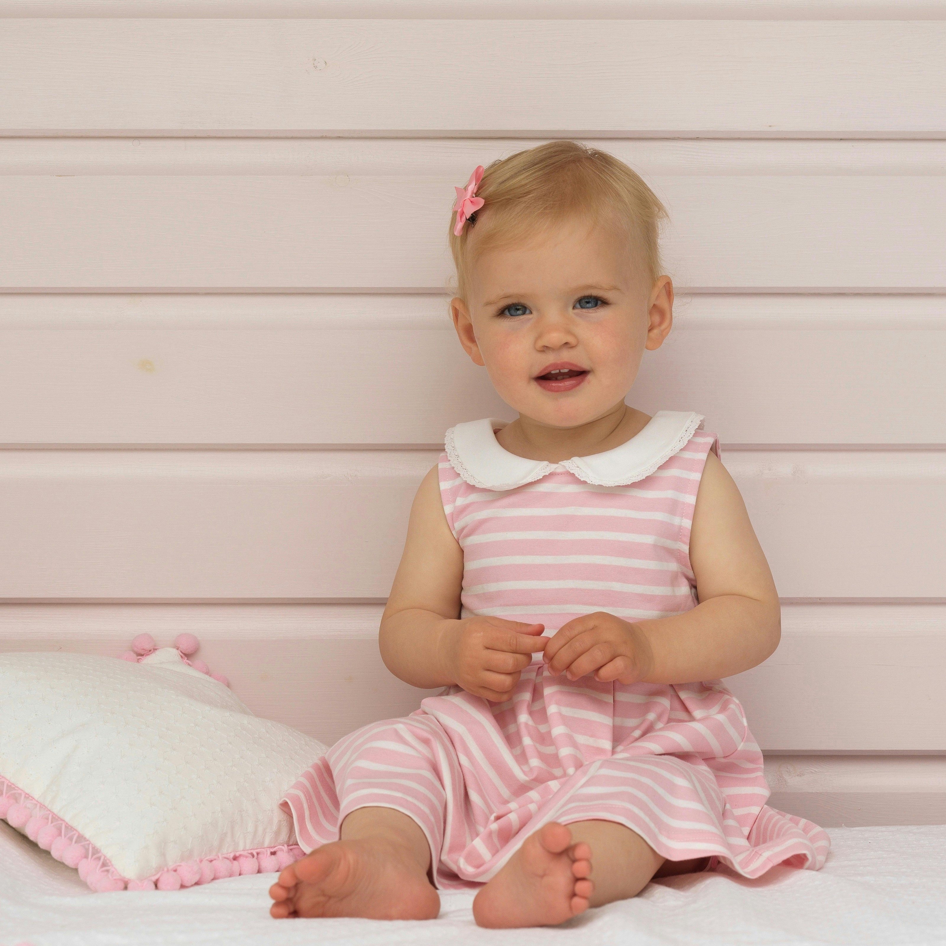 Baby Breton Striped Jersey Dress
