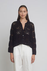 TASHA CROP JACKET | BLACK