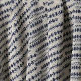 Cotton Sustainable Knit Striped Throw Blanket - Sand Stone