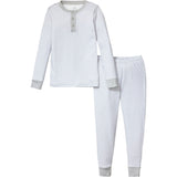 Kid's Pima Snug Fit Pajama Set in Pink Stripe