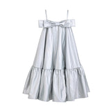 Silver Celestelle Bow Party Dress
