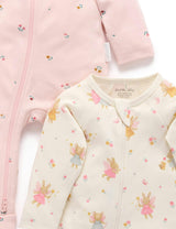 Printed Zip Growsuit Pack Cloud Little Fairies Print
