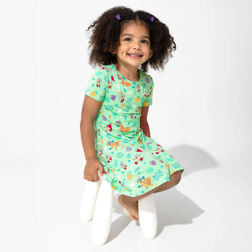 Dora: Boots' Jungle Adventure Bamboo Girls' Short Sleeve Dress