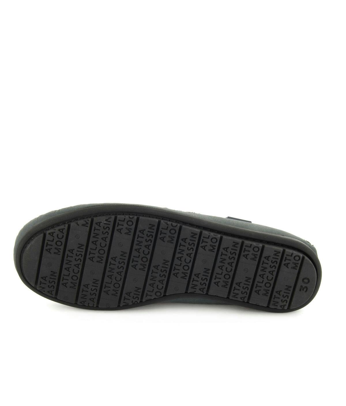 Nubuck Leather Penny Moccasins, Grey