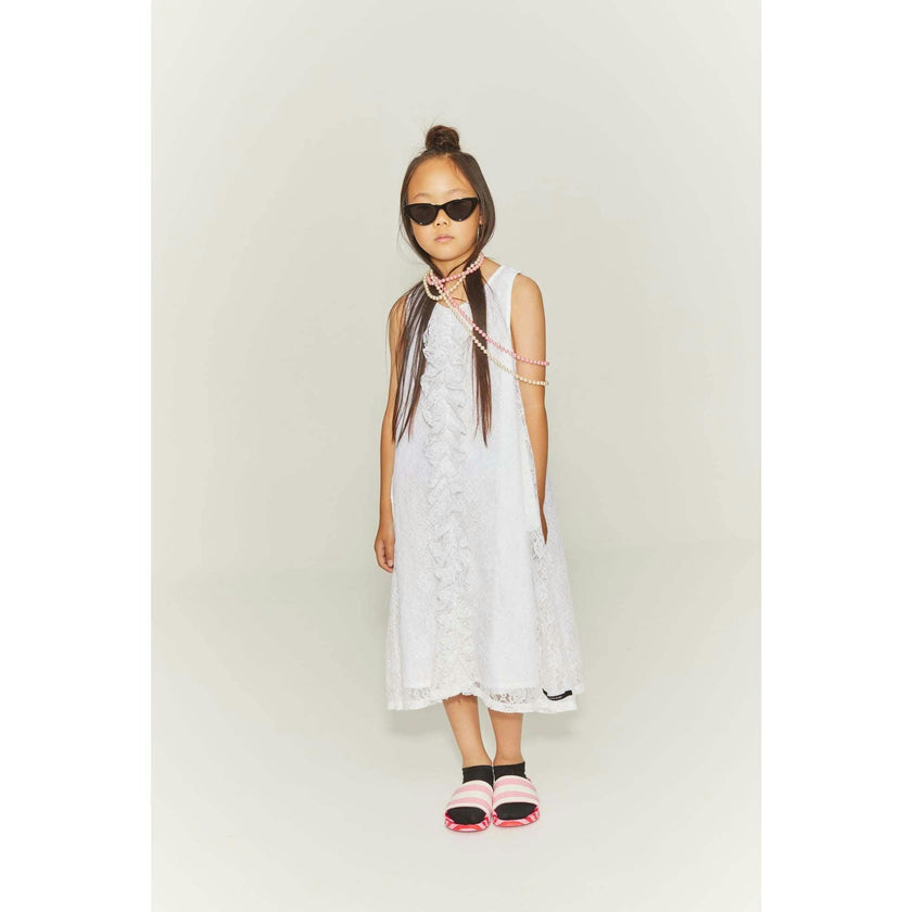 Dreamer Apron Dress White
