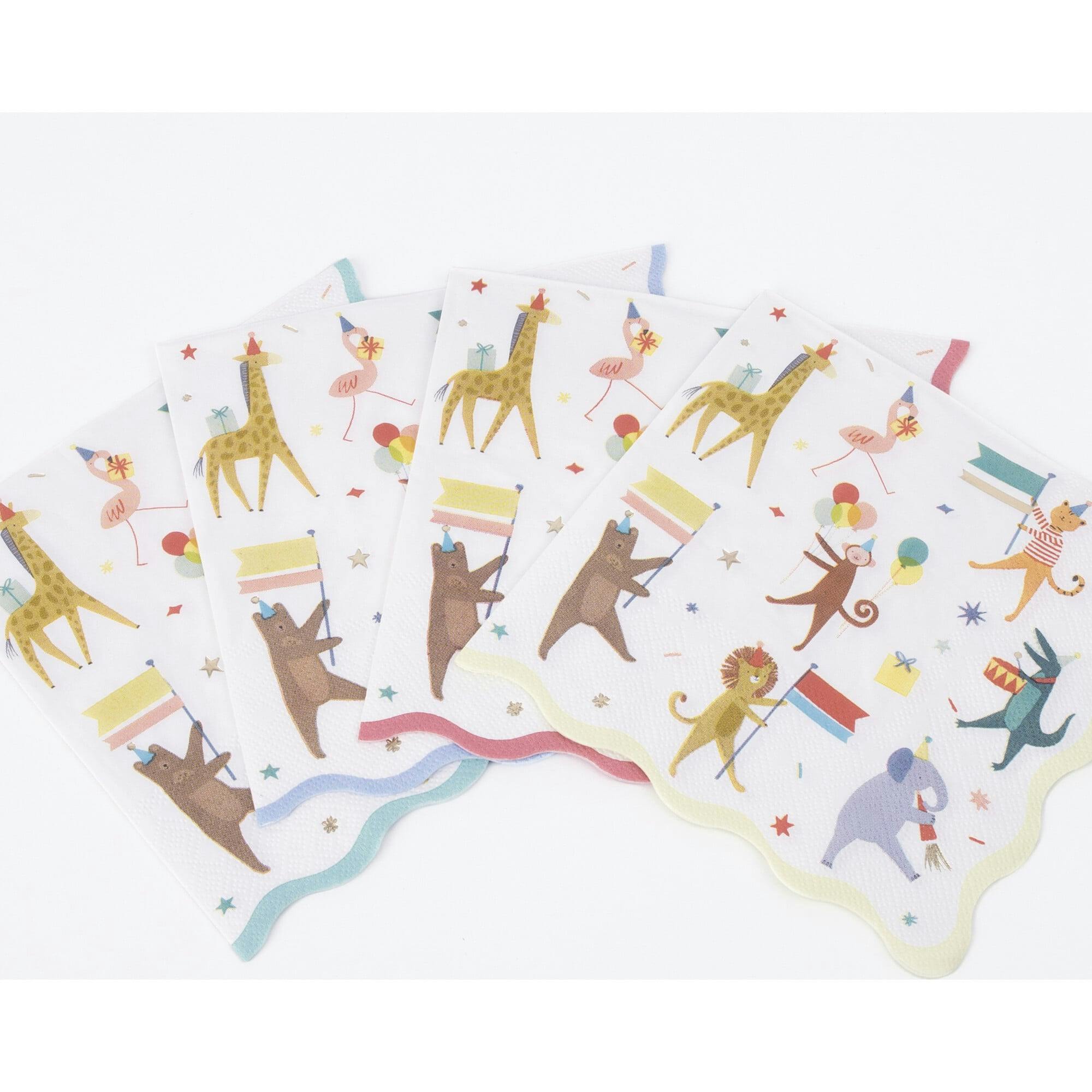 Animal Parade Large Napkins