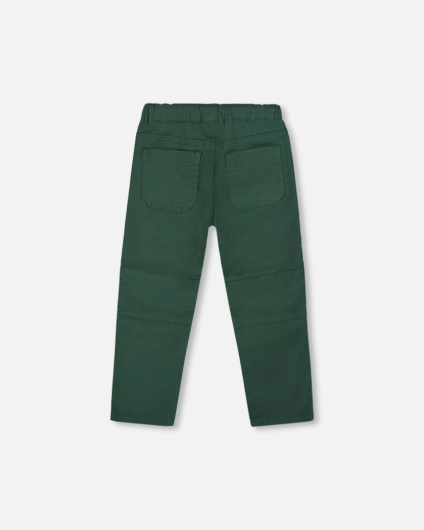 Twill Jogger Pants with Patch Pockets