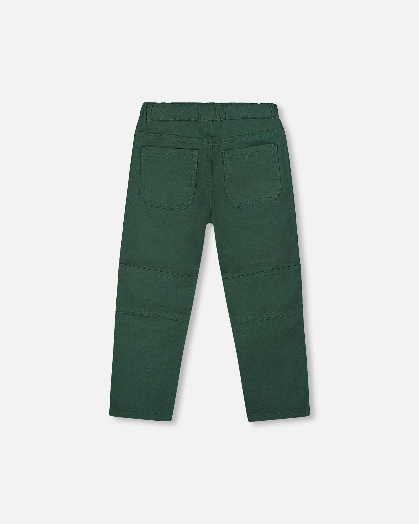 Twill Jogger Pants with Patch Pockets