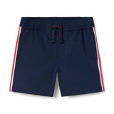 Athletic Stripe Short, navy blue