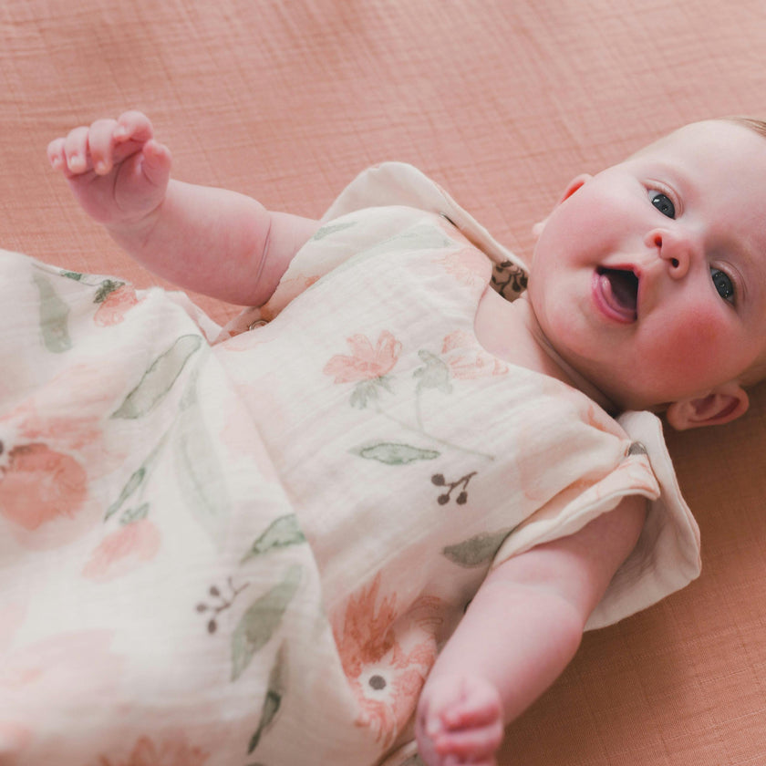 Kaleidoscope Copper Cotton Fitted Crib Sheet