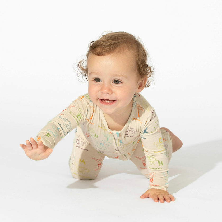 Dino ABC Bamboo Convertible Footie