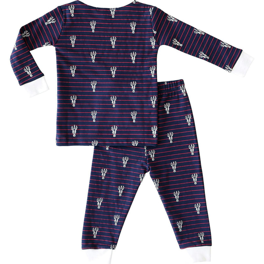Lobster Stripe 2-Piece Pajama