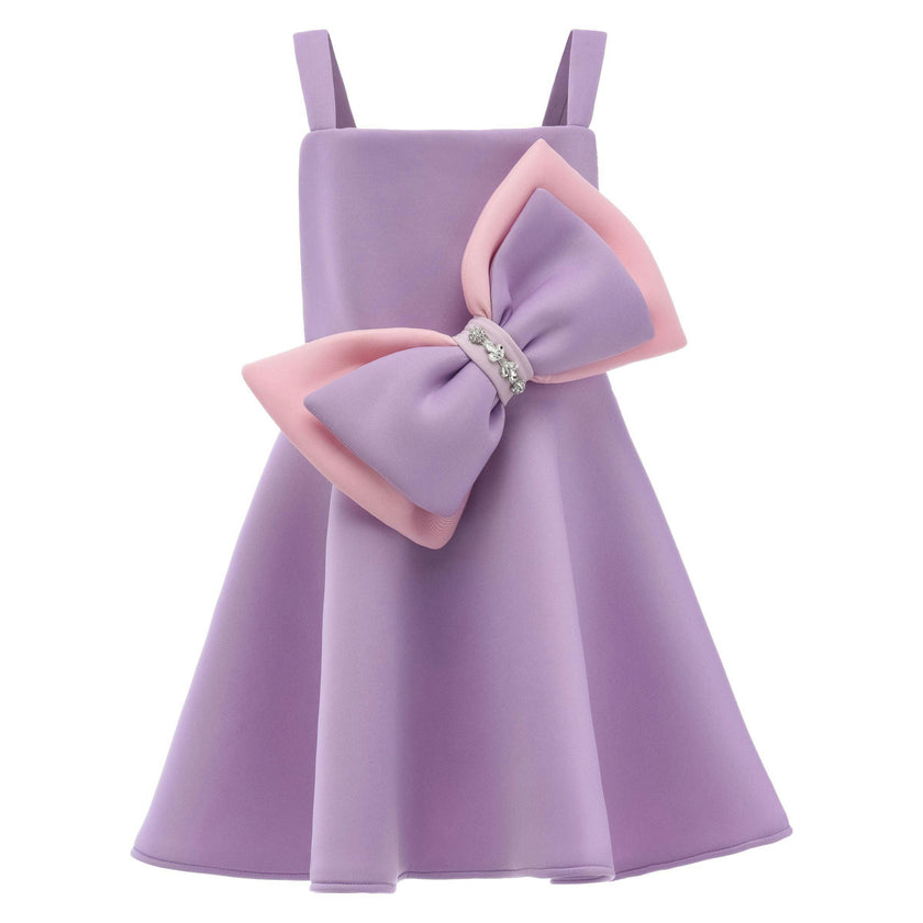 Purple Whisper Bow Dress