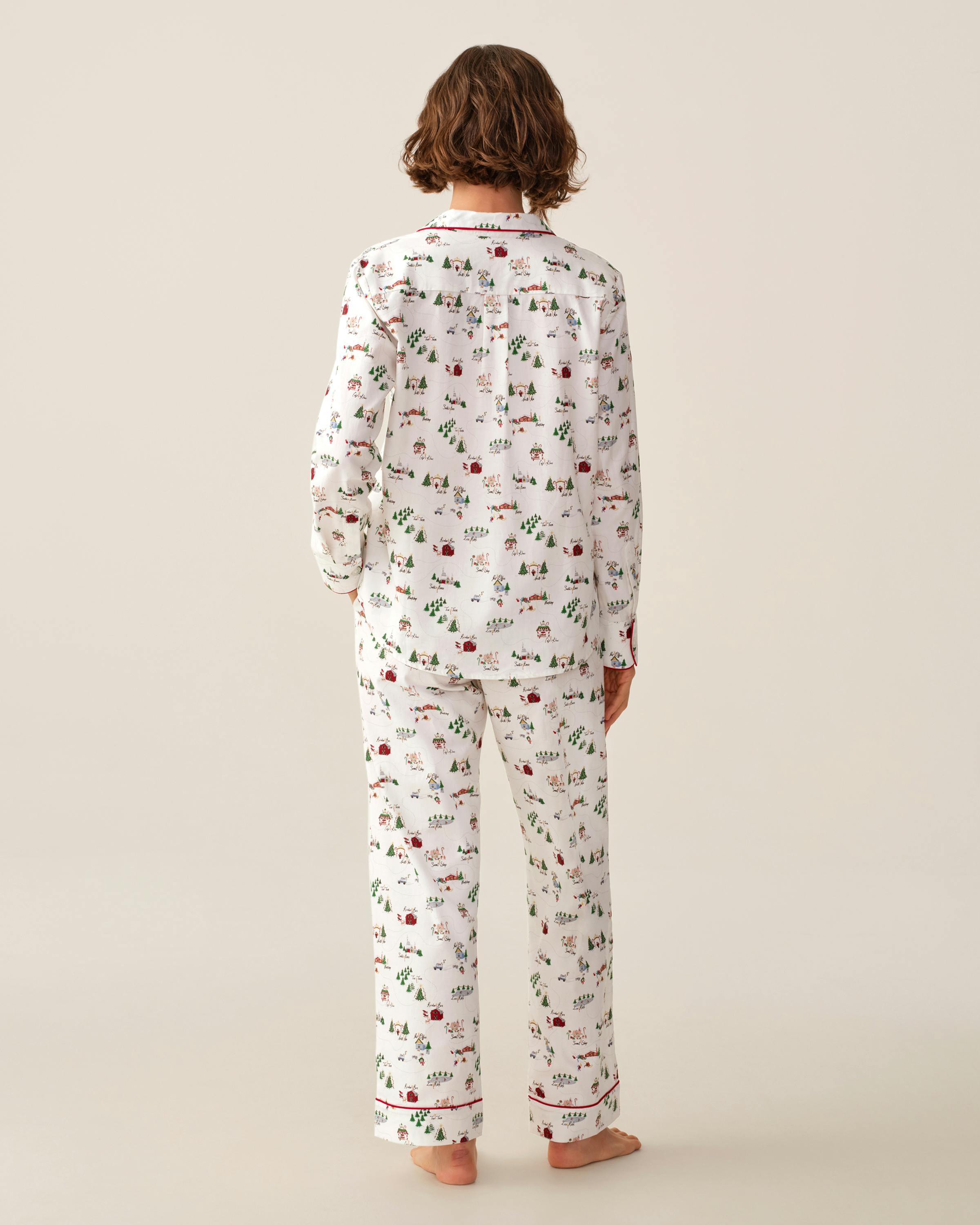 Women's Twill Pajama Set in North Pole Chronicles