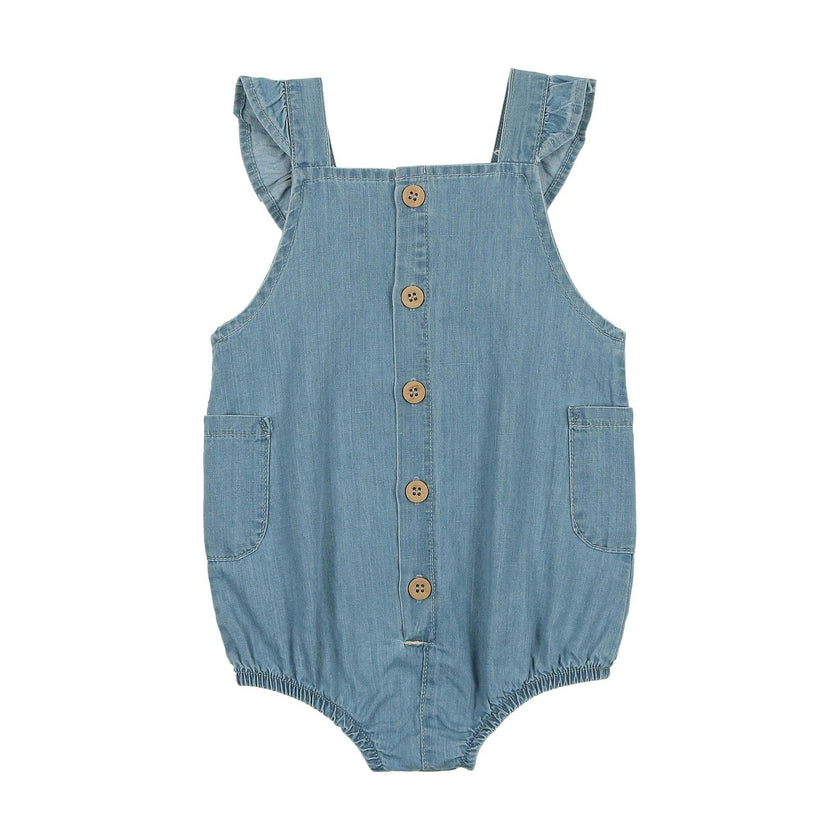 Summer Glory Girls' Romper Denim
