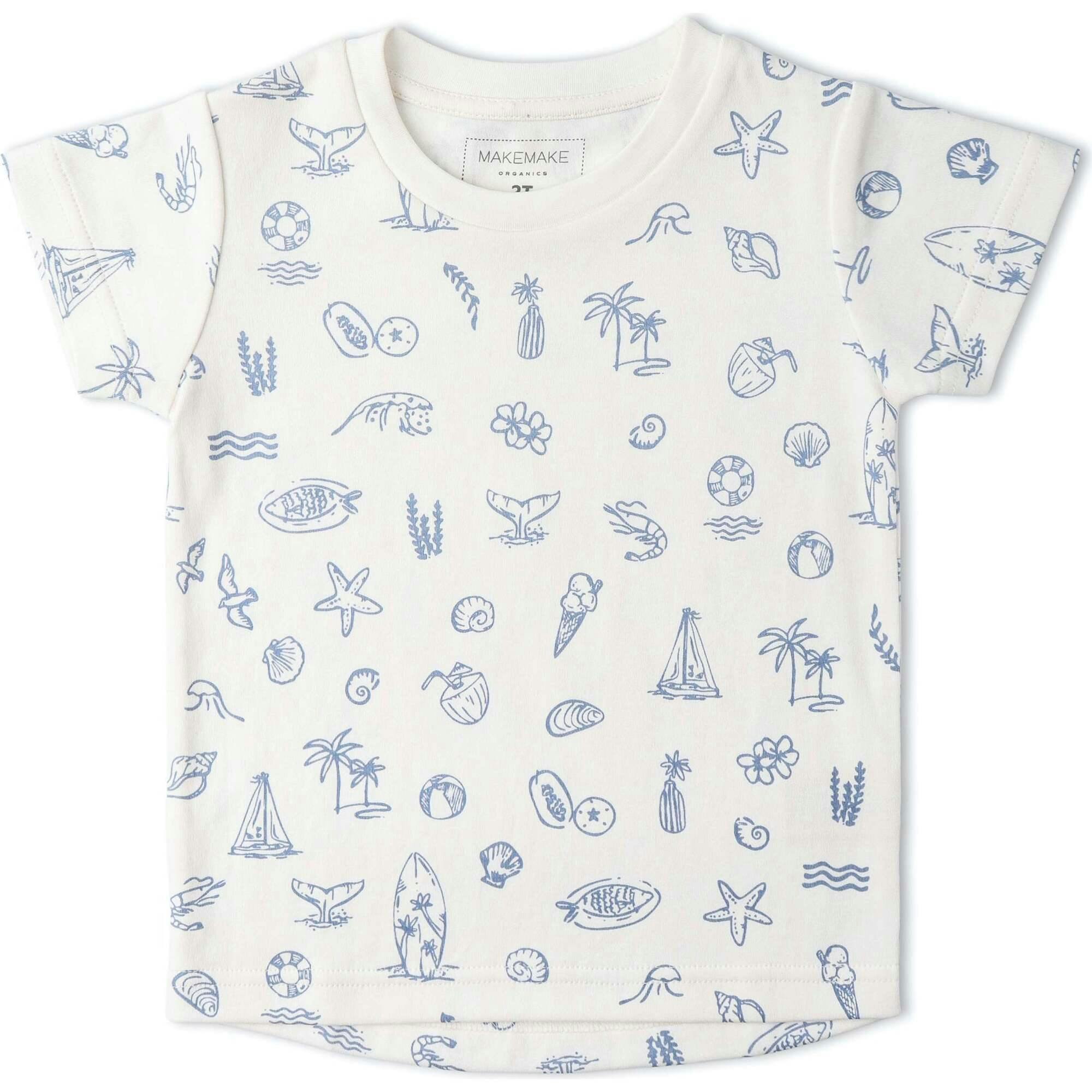 Organic Tee & Shorts Set - Coastal