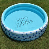 Mini Pool with Aqua Polka Dots