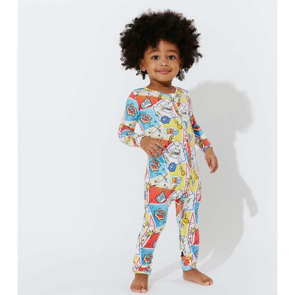 Comic Hero Bamboo Convertible Footie
