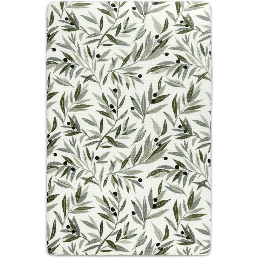 Organic Muslin Cotton Mini Crib Sheet